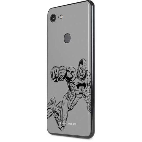 DC Comics Cyborg Comic Pop Google Pixel 3 XL Skin